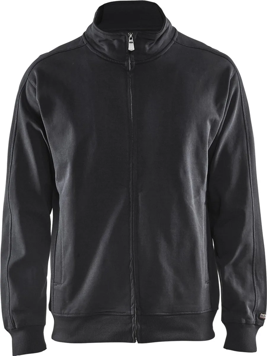 Sweatshirt lange rits 3349-1048 - Zwart von Blåkläder, Schwarz, 4XL – Produktbild