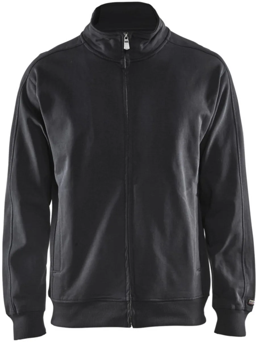 Sweatshirt lange rits 3349-1048 - Zwart von Blåkläder, Schwarz, XXL – Produktbild