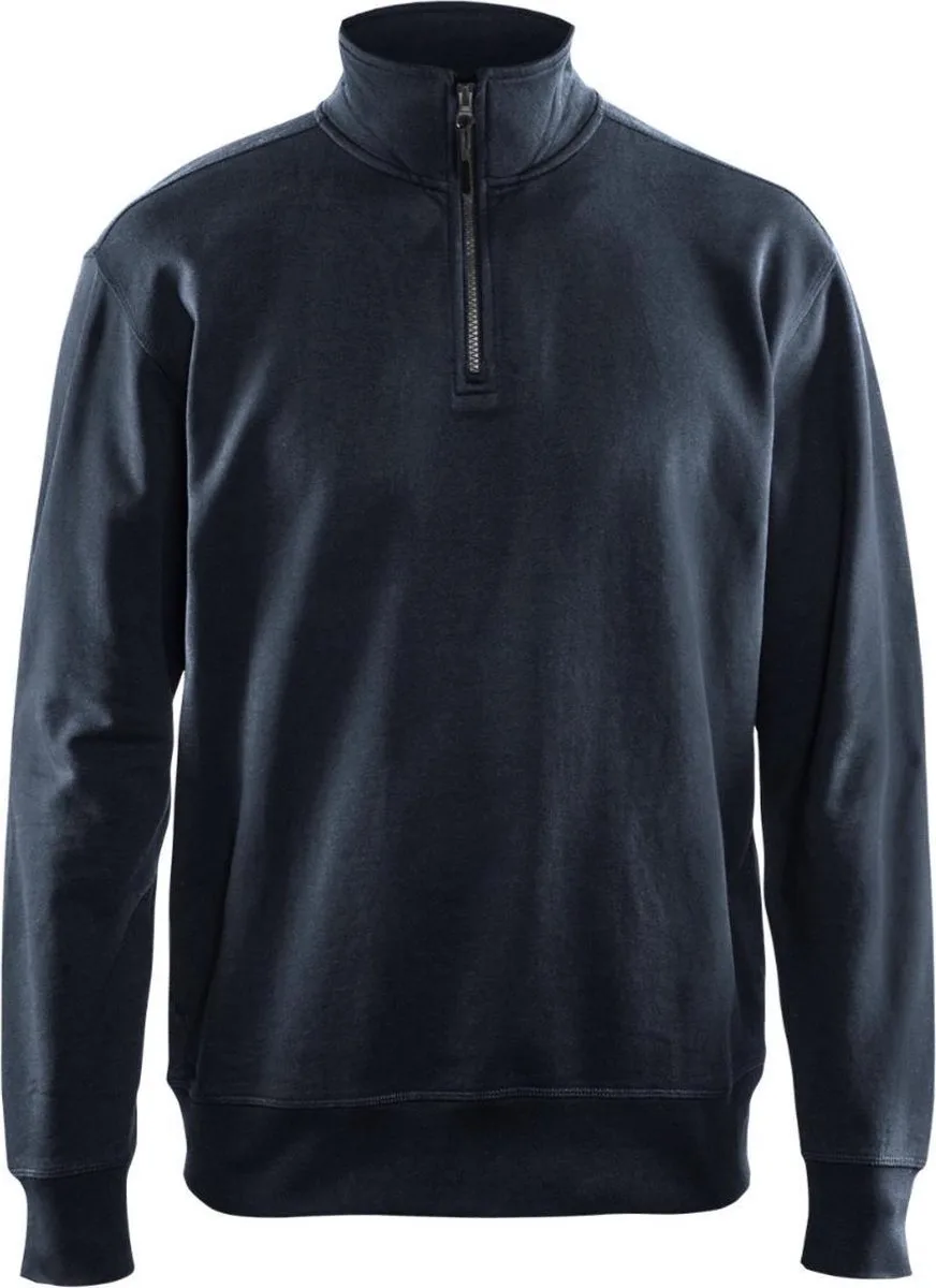 Sweatshirt met halve rits 3369-1158 - Donker marineblauw von Blåkläder, Marineblauw, 3XL – Produktbild