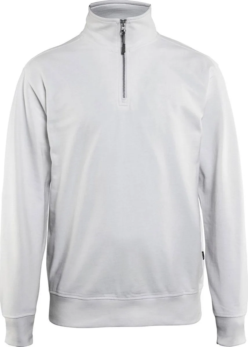 Sweatshirt met halve rits 3369-1158 - Wit de Blåkläder, Blanc, XS – image du produit
