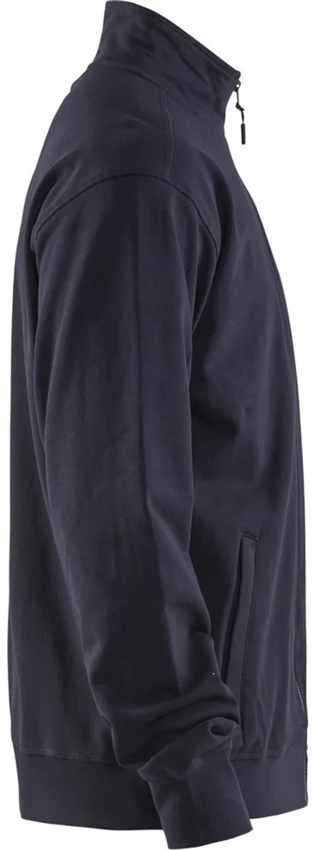 Sweatshirt met rits 3371-1158 - Donker marineblauw van Blåkläder, Marineblauw, L – productafbeelding