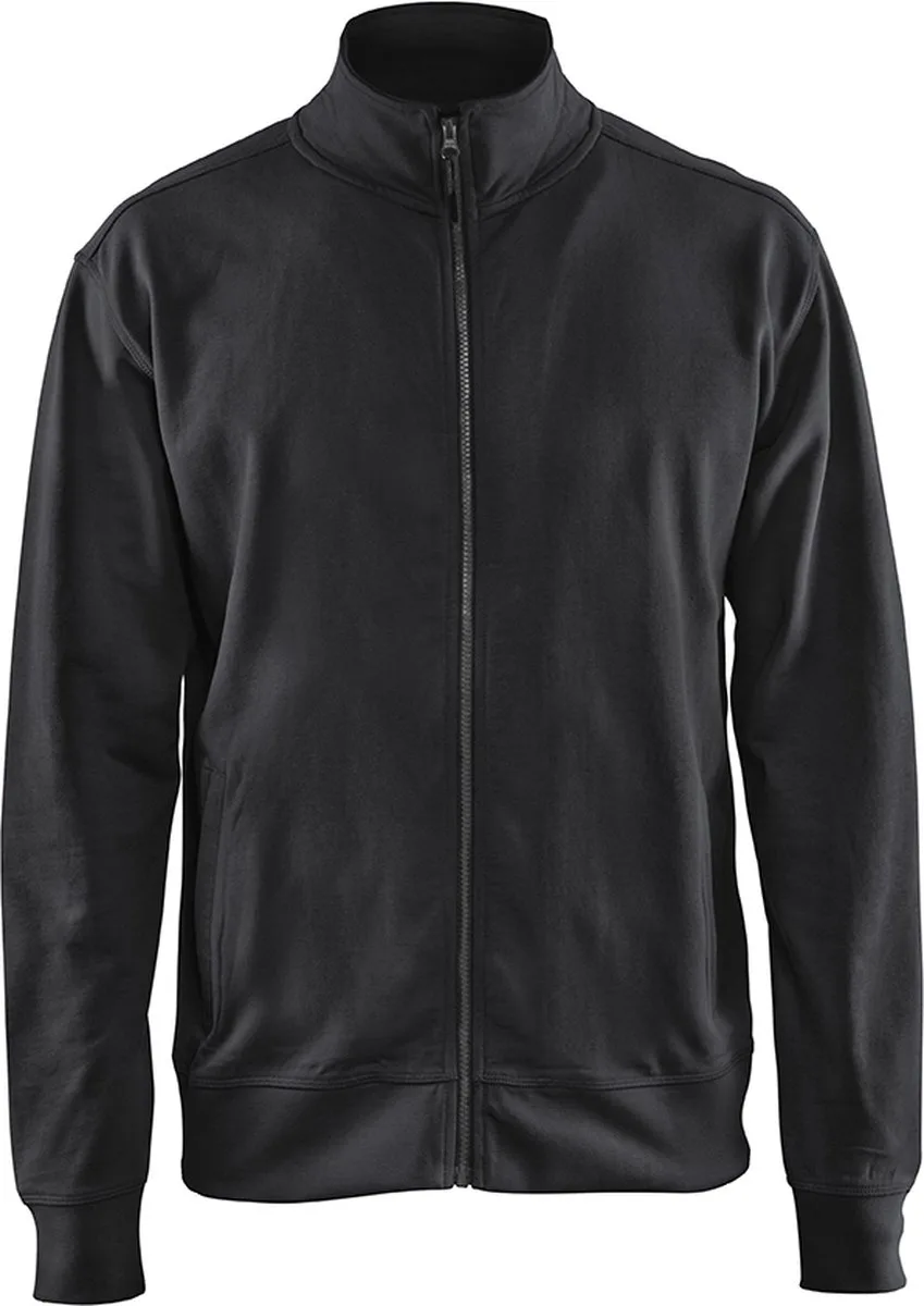 Sweatshirt met rits 3371-1158 - Zwart fra Blåkläder, Sort, 4XL – produktbillede