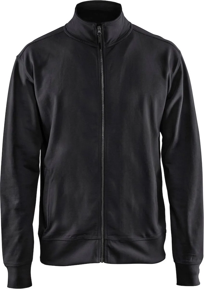 Sweatshirt met rits 3371-1158 - Zwart von Blåkläder, Schwarz, L – Produktbild