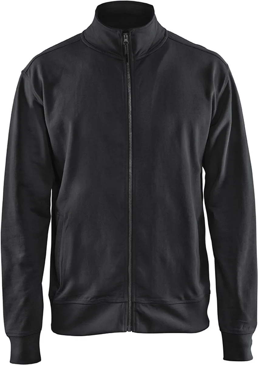 Sweatshirt met rits 3371-1158 - Zwart fra Blåkläder, Sort, S – produktbillede