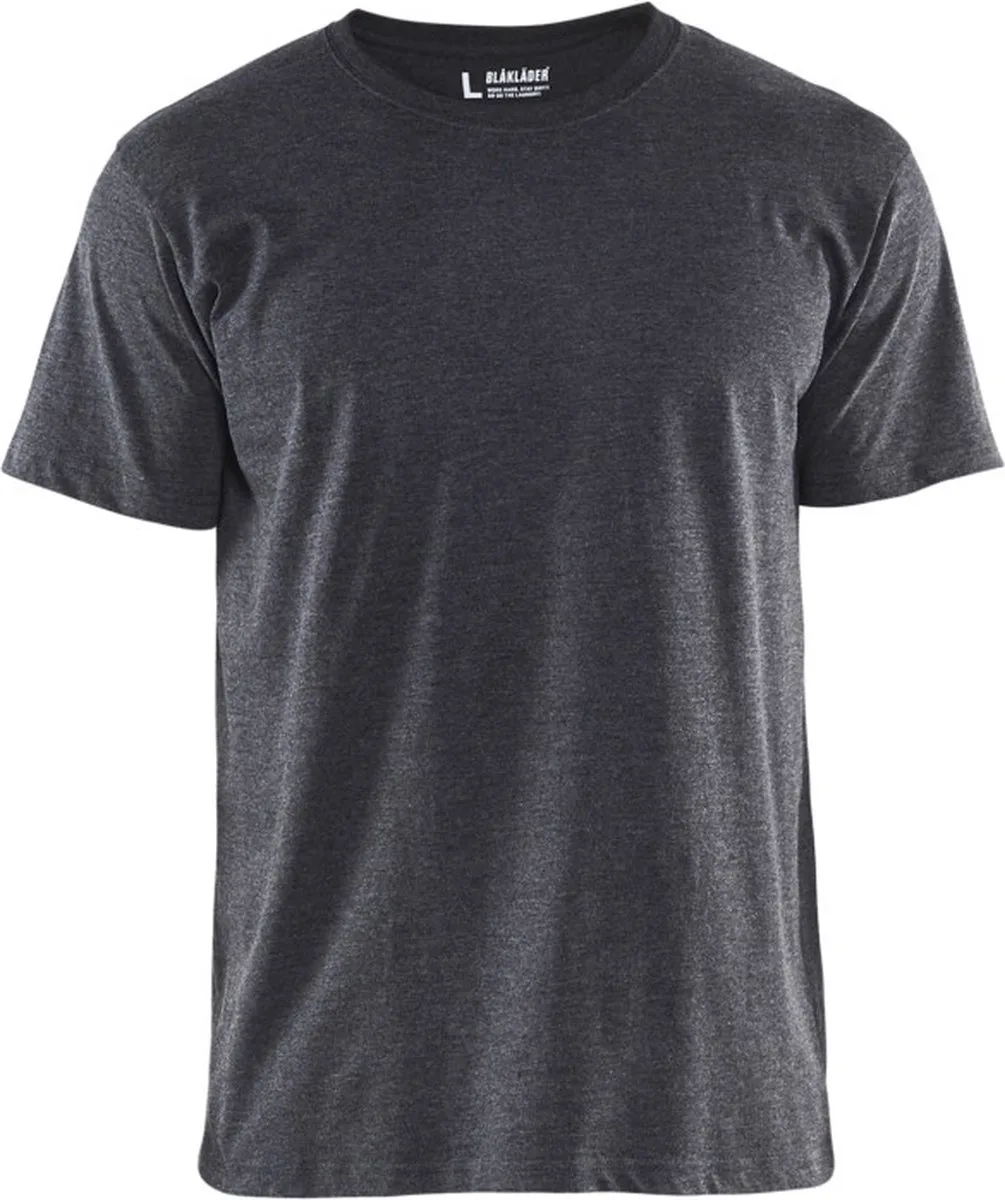 T-shirt 3525-1053 - Zwart Mêlee van Blåkläder, Zwart Mêlee, L – productafbeelding