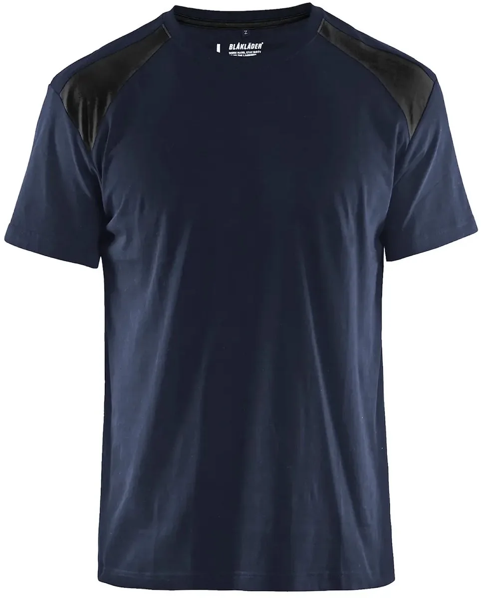 T-shirt Blaklader van Blåkläder, Donker marine, Zwart – productafbeelding