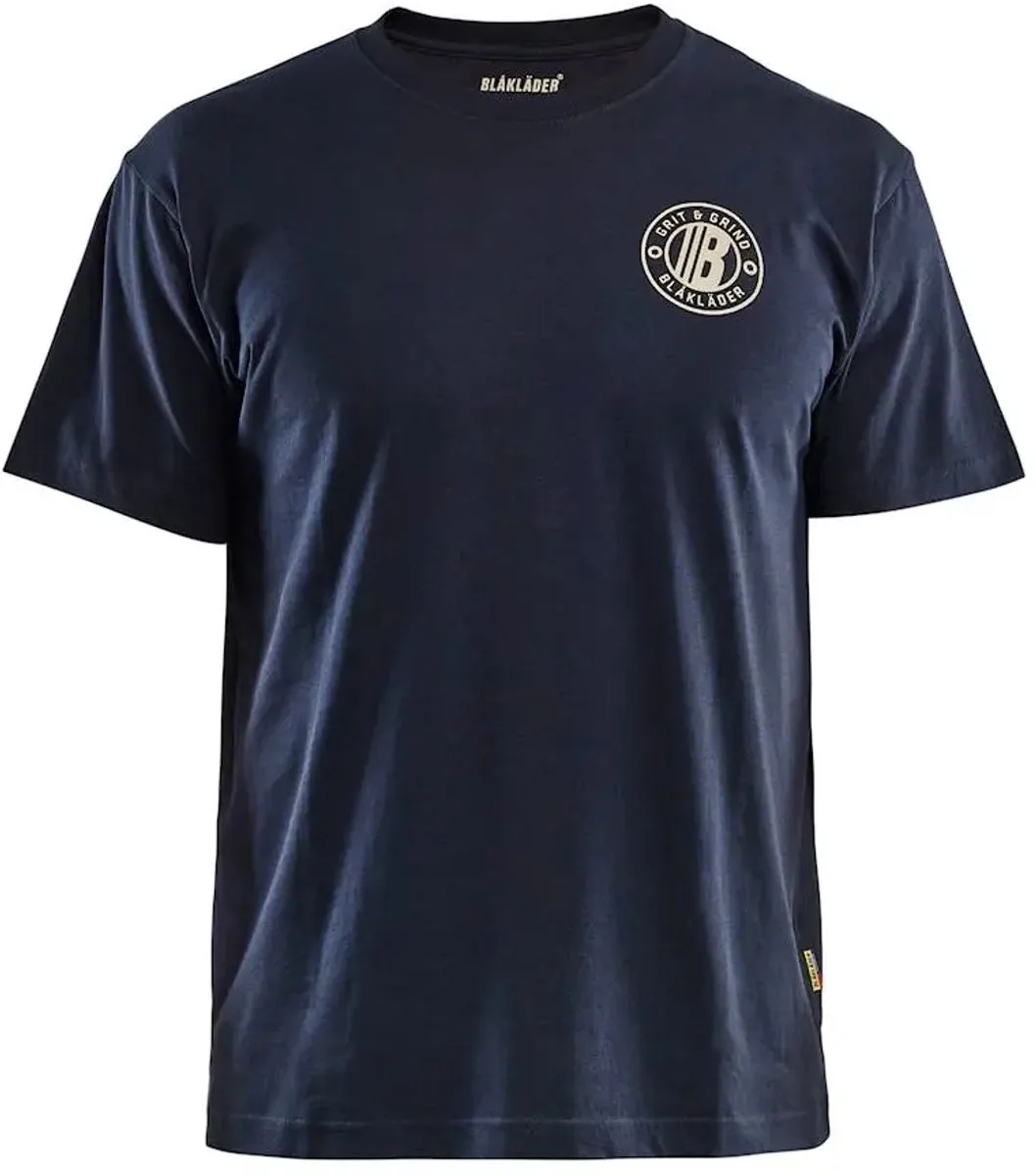 T-shirt Blaklader Limited Grit Flag van Blåkläder, Marine – productafbeelding