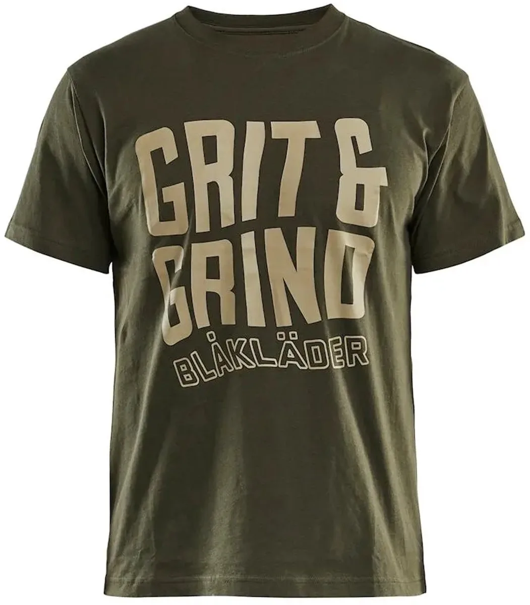 T-shirt Blaklader Limited Grit & Grind de Blåkläder, Vert – image du produit