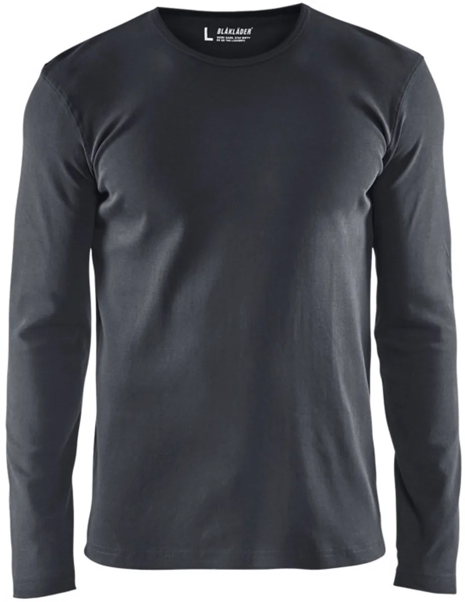 T-shirt lange mouw 3314-1032 - Donkergrijs von Blåkläder, Dunkelgrau, M – Produktbild