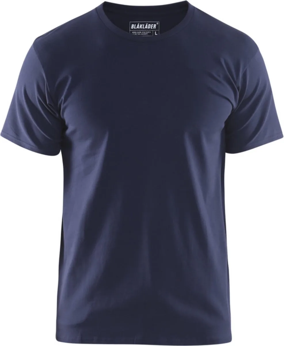 T-shirt slim fit 3533-1029 - Marineblauw van Blåkläder, Marineblauw, M – productafbeelding