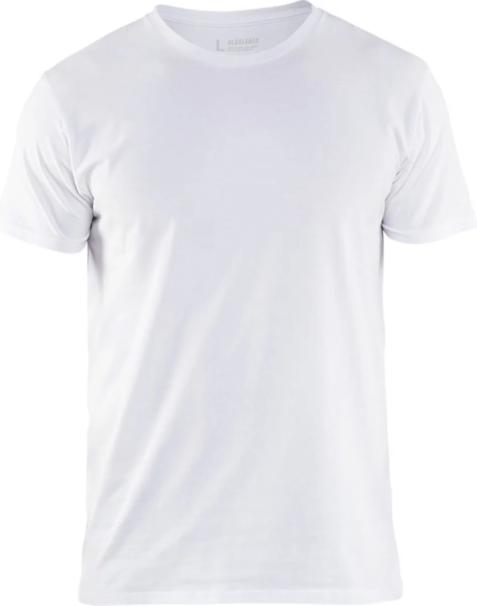 T-shirt slim fit 3533-1029 - Wit van Blåkläder, Wit, M – productafbeelding