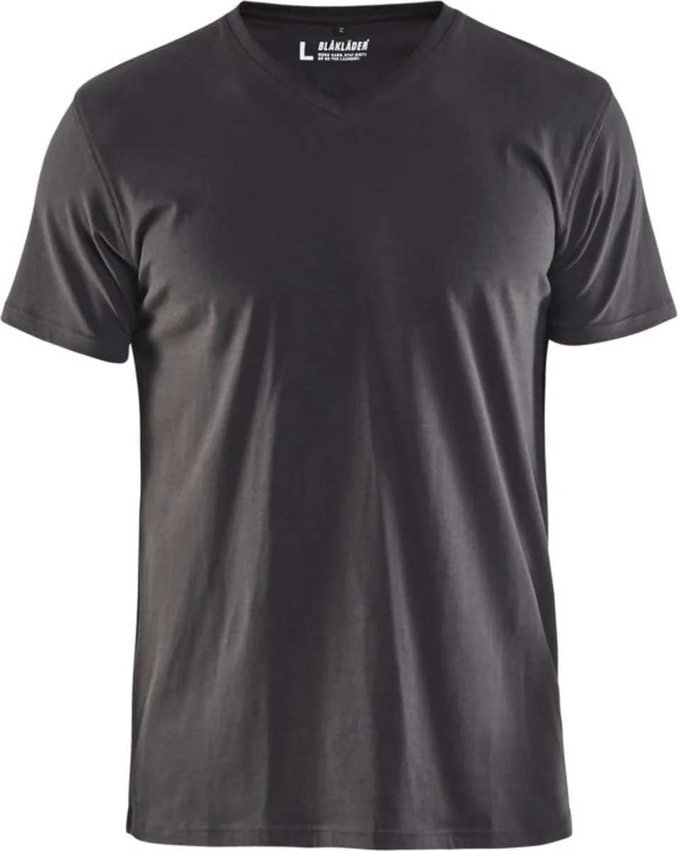 T-Shirt, V-hals 3360-1029 - Donkergrijs de Blåkläder, Gris foncé, XS – image du produit