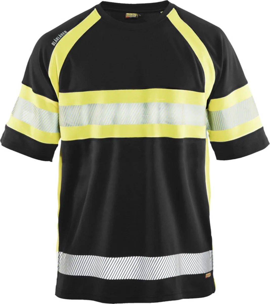 UV-T-shirt High Vis 3337-1051 - Zwart/High Vis Geel de Blåkläder, Noir, High Vis Geel, 5XL – image du produit