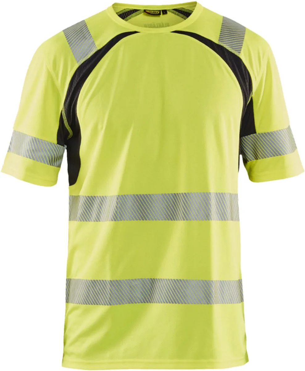 UV-T-shirt High Vis 3397-1013 - High Vis Geel/Zwart de Blåkläder, High Vis Geel, Noir, 4XL – image du produit