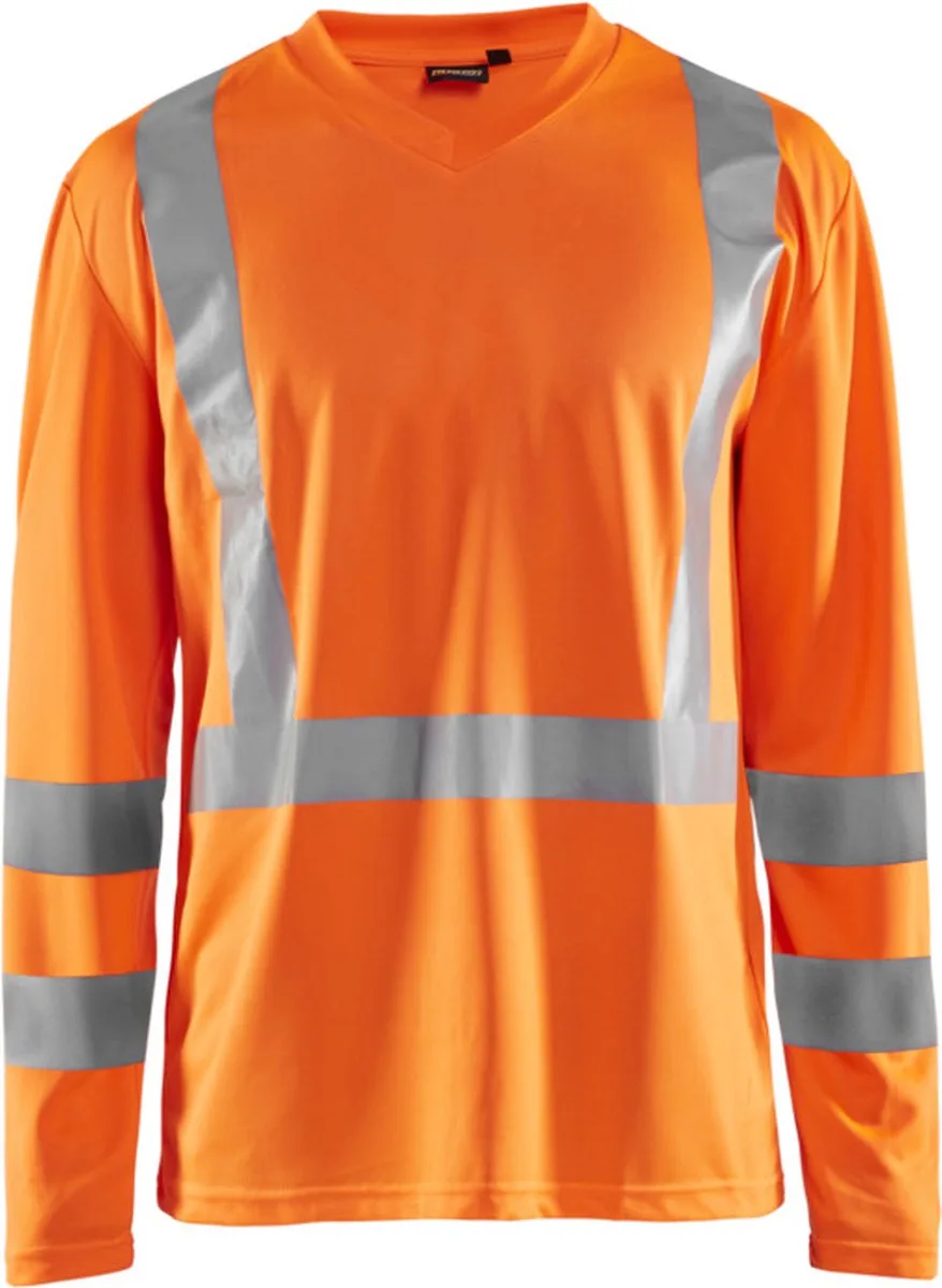 UV-T-shirt lange mouw High Vis 3383-1011 - High Vis Oranje von Blåkläder, High Vis Oranje, XXL – Produktbild