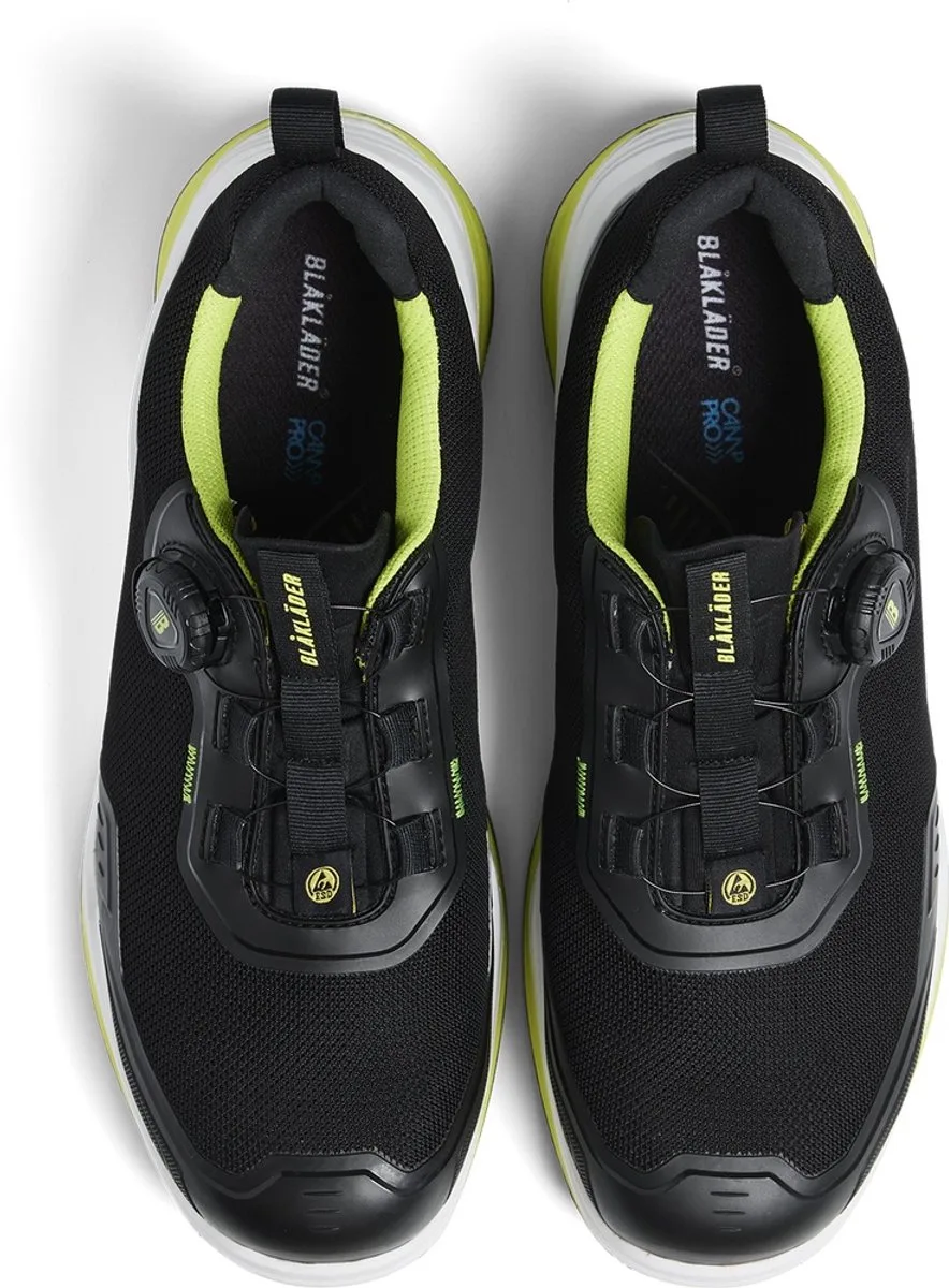 Veiligheidsit-schoen STRIKER S3S 24860000 de Blåkläder, Noir, Limettengrün – image du produit