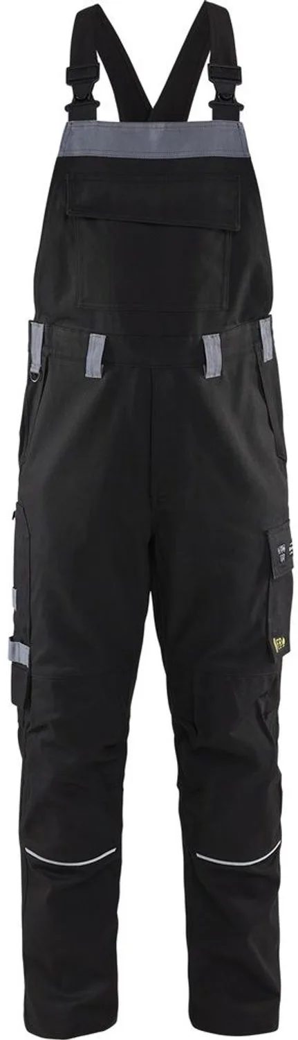 Vlamvertragende bretelbroek 2861-1516 - Zwart/Grijs de Blåkläder, Noir, Gris, C60 – image du produit