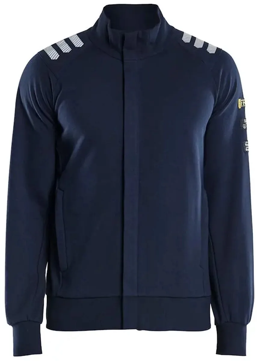 Vlamvertragende rits sweatshirt Blaklader de Blåkläder, Marine – image du produit