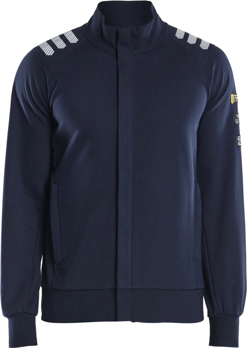 Vlamvertragende rits sweatshirt Blaklader fra Blåkläder, Marineblau – produktbillede