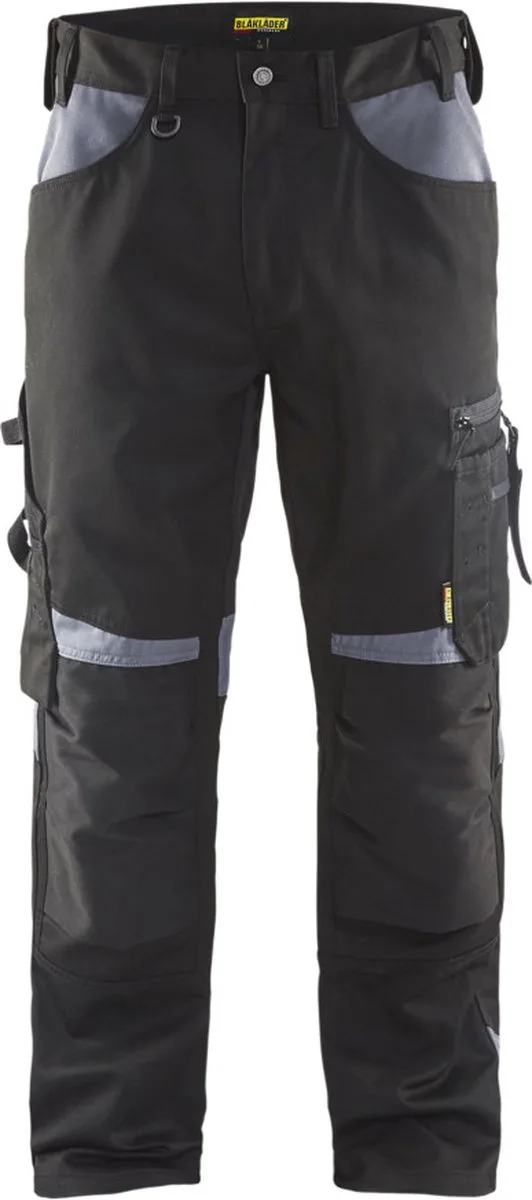 Werkbroek 1556 zwart/grijs van Blåkläder, Zwart, Grijs, D84 – productafbeelding