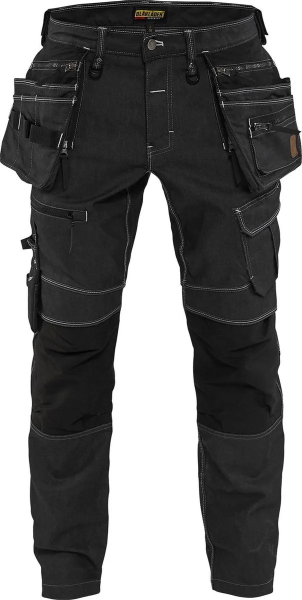 Werkbroek denim stretch X1900 1990-1141 - Zwart de Blåkläder, Noir, C154 – image du produit