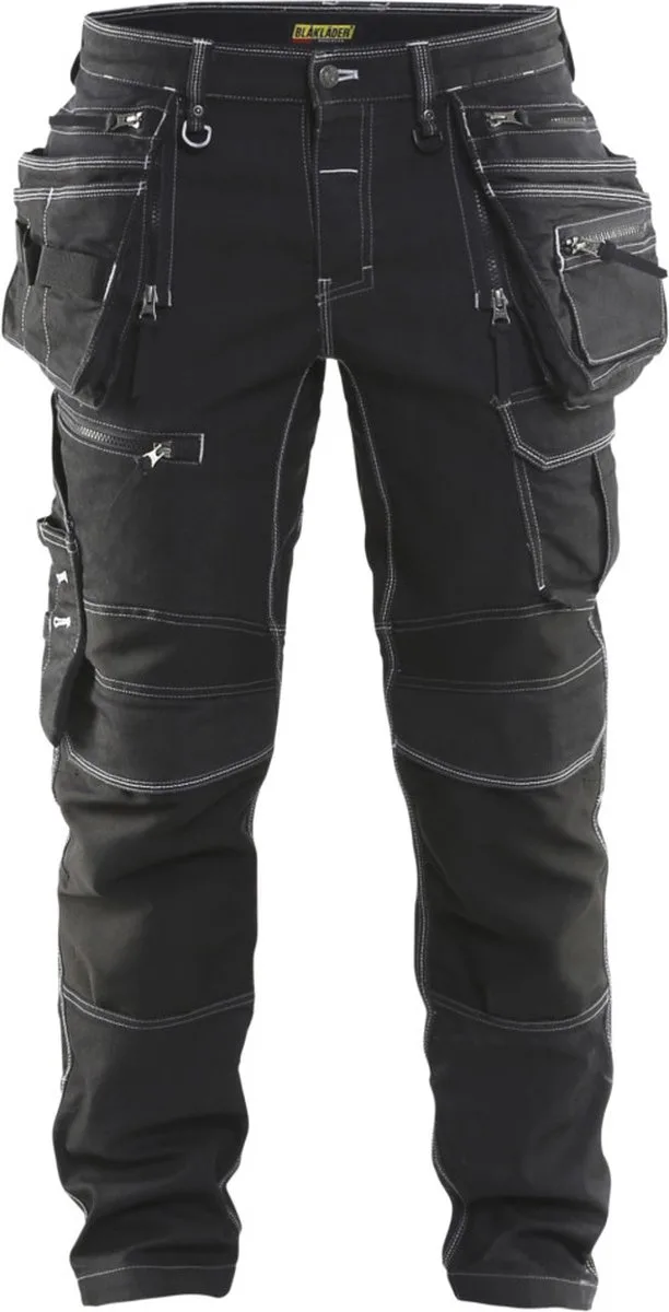 Werkbroek denim stretch X1900 1990-1141 - Zwart de Blåkläder, Noir, D84 – image du produit