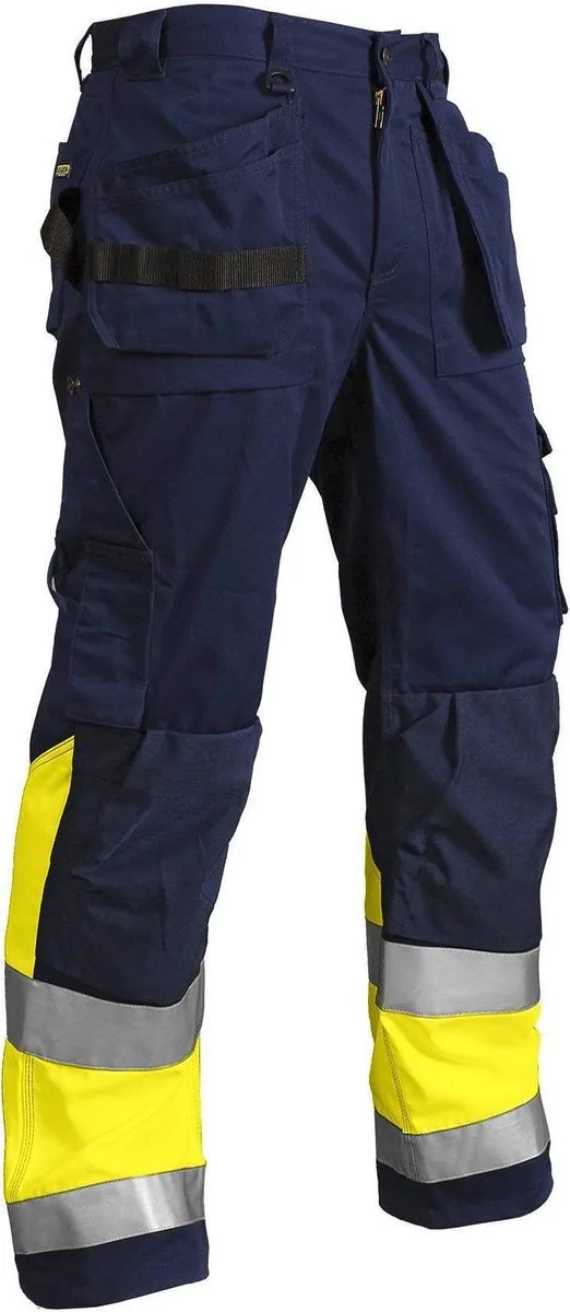 Werkbroek High Vis 1529-1370 - Marine/High Vis Geel de Blåkläder, Marine, High Vis Geel, C52 – image du produit