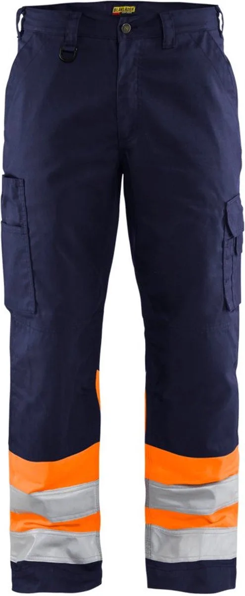 Werkbroek High Vis 1564-1811 - Marineblauw/Oranje van Blåkläder, Marineblauw, Oranje, D88 – productafbeelding