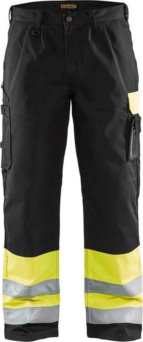 Werkbroek High Vis 1584-1860 - High Vis Geel/Zwart de Blåkläder, Jaune, Noir, D88 – image du produit