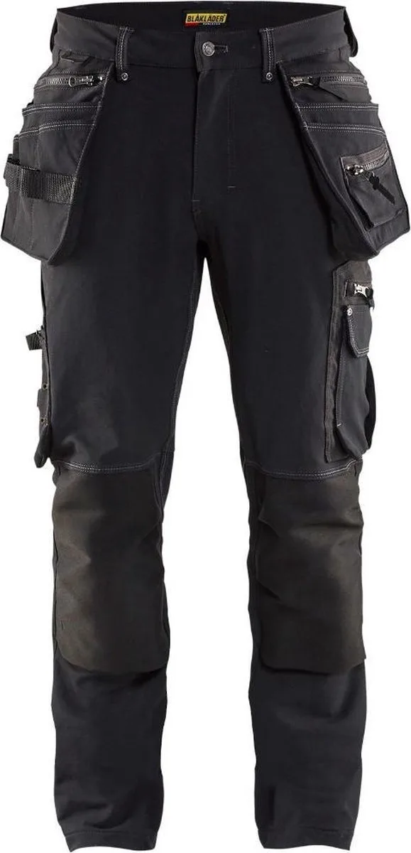 Werkbroek met 4-weg stretch X1900 1998-1644 - Zwart by Blåkläder, Black, C60 – product image
