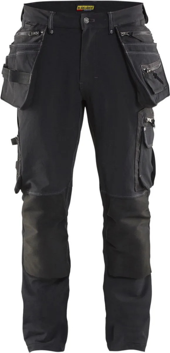 Werkbroek met 4-weg stretch X1900 1998-1644 - Zwart fra Blåkläder, Sort, D84 – produktbillede