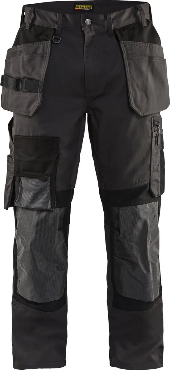 Werkbroek met Kevlar en stretch 1554-1860 - Donkergrijs/Zwart de Blåkläder, Gris foncé, Noir, C48 – image du produit