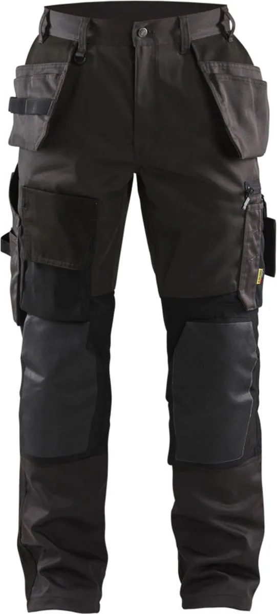 Werkbroek met Kevlar en stretch 1554-1860 - Donkergrijs/Zwart von Blåkläder, Dunkelgrau, Schwarz, D92 – Produktbild