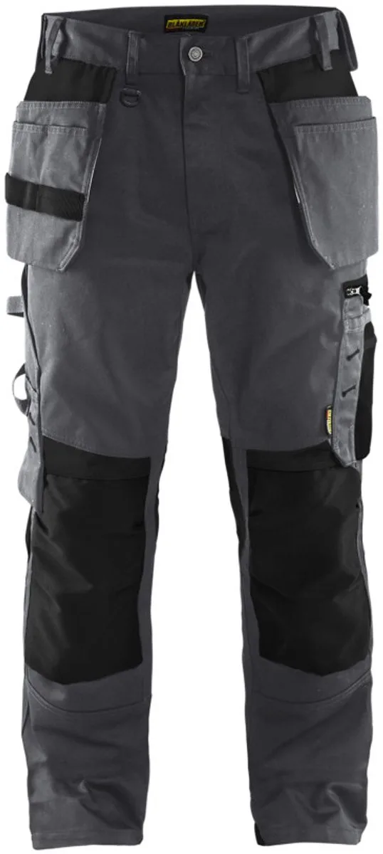 Werkbroek met spijkerzakken 1555-1860 - Medium Grijs/Zwart von Blåkläder, Medium Grijs, Schwarz, C52 – Produktbild