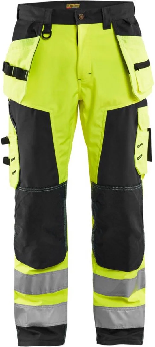 Werkbroek softshell High Vis 1567-2517 - High Vis Geel/Zwart von Blåkläder, Gelb, Schwarz, C48 – Produktbild