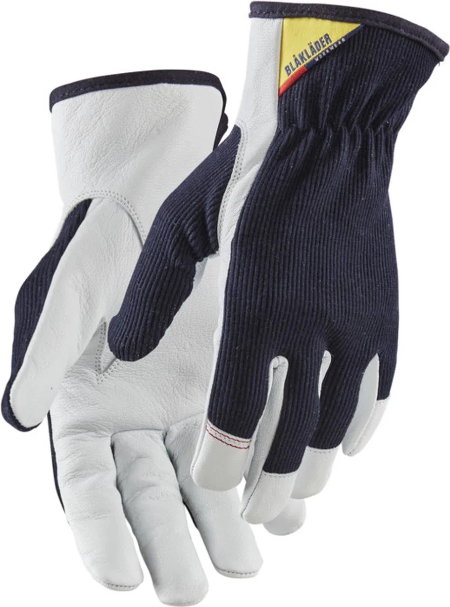 Werkhandschoen leer 2801-1458 - 6 de Blåkläder, Bleu foncé, Blanc – image du produit