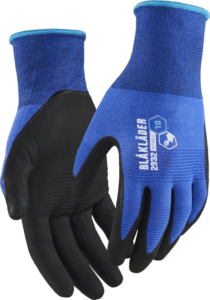 Werkhandschoen nitril-gedipt 2932-1455 - 9 de Blåkläder, Korenblauw – image du produit