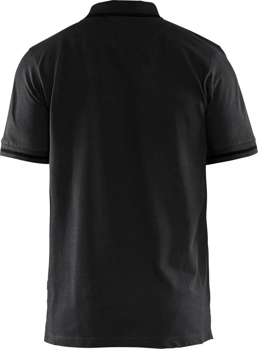 Werkshirt Blåkläder Polo Zwart/Grijs von Blåkläder, Schwarz, Grau, S – Produktbild