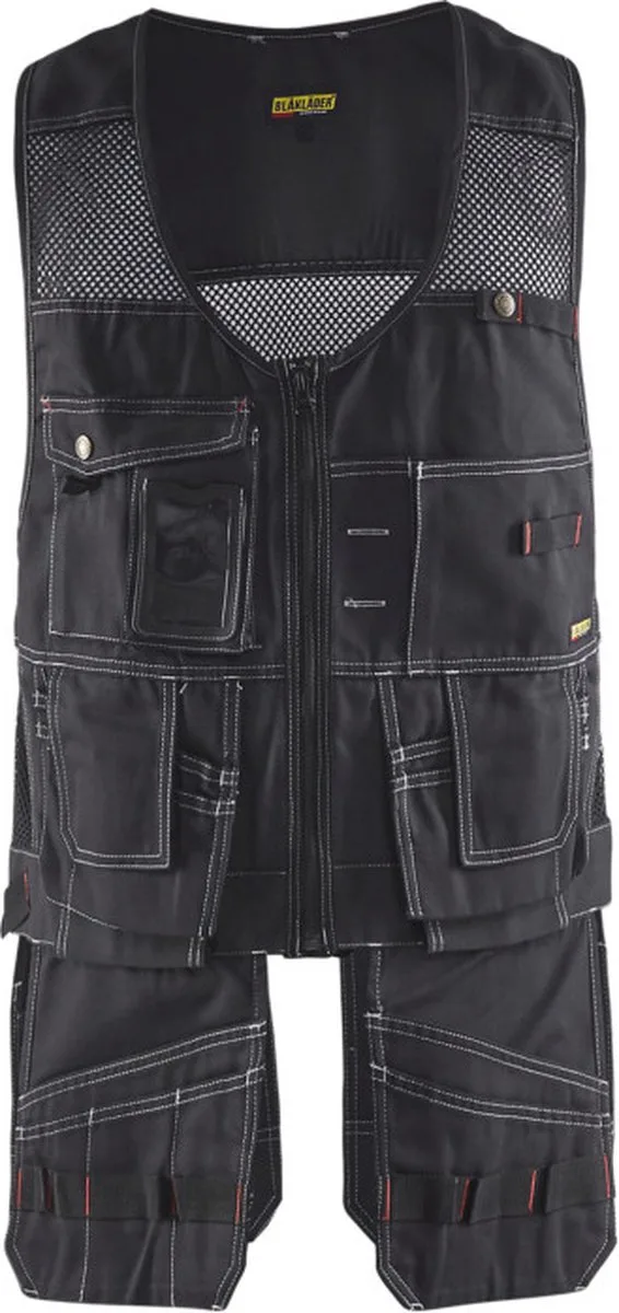 Werkvest 3100-1380 - Zwart von Blåkläder, Schwarz, XXL – Produktbild