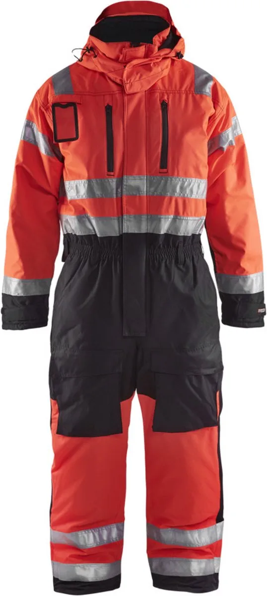 Winteroverall High Vis 6763-1977 - High Vis Rood/Zwart von Blåkläder, Rot, Schwarz, C62 – Produktbild