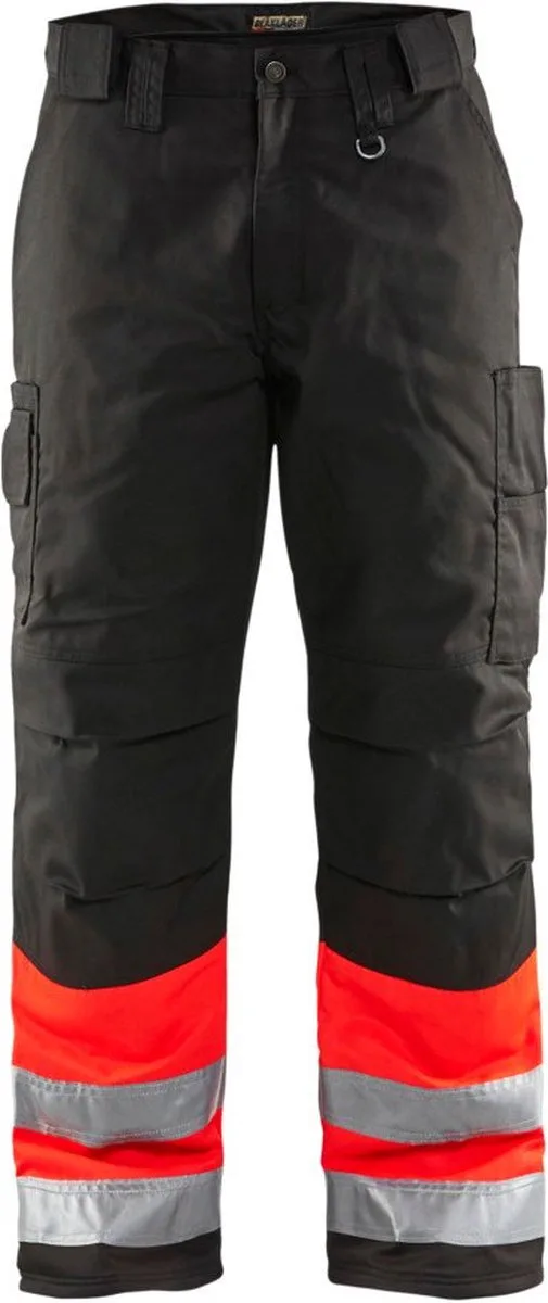 Winterwerkbroek High Vis 1862-1811 - High Vis Rood/Zwart van Blåkläder, Rood, Zwart, D112 – productafbeelding