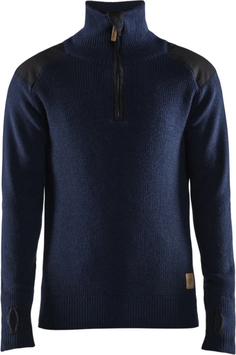 Wollen sweater 4630-1071 - Donkerblauw/Donkergrijs de Blåkläder, Bleu foncé, Gris foncé, 4XL – image du produit