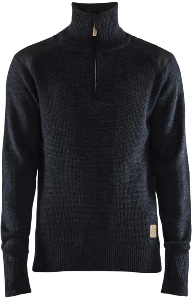 Wollen sweater 4630-1071 - Donkergrijs/Zwart de Blåkläder, Gris foncé, Noir, 4XL – image du produit