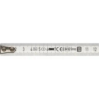 BMI 411341820-EGI Rolmaat 3 m Staal van BMI, Kleurloos – productafbeelding 2 van 2