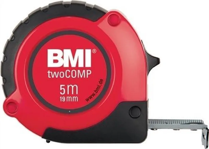 BMI 472841021M Rolmaat 8 m Staal de BMI, Kleurloos – image du produit 1 sur 2