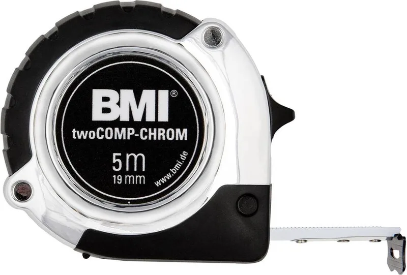 BMI 475841221 Rolmaat 8 m Staal van BMI, Kleurloos – productafbeelding 1 van 2