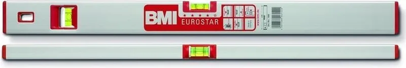 Eurostar 690080E Metalen waterpas 80 cm 0.5 mm/m by BMI, Kleurloos – product image