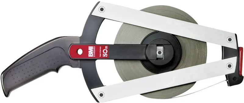 Glasfaserbandmass 50m auf LM-Rahmen plus6 520041050A Maßband 50 m Glasfaser by BMI – product image