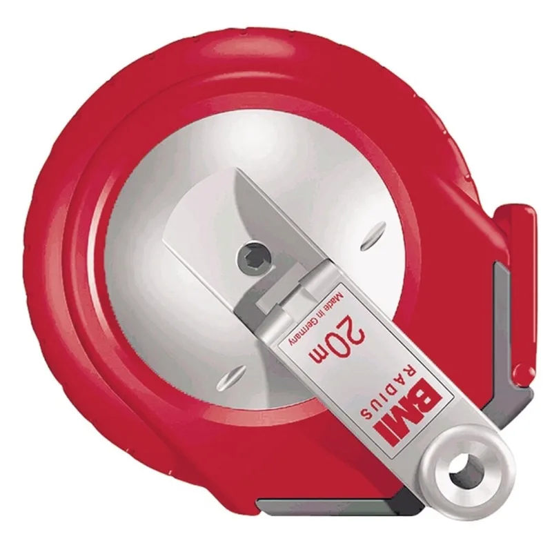 Kapselbandmaß RADIUS L.20m Band-B.13mm A mm/cm EG II Ku.weiß Stahlmaßband de BMI – image du produit