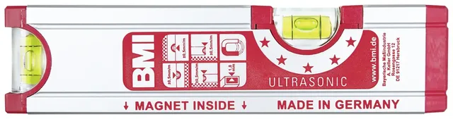 Magnet-Wasserwaage 20cm ULTRASONIC 692020M Wasserwaage mit Magnet 200 mm 0.5 mm/m
